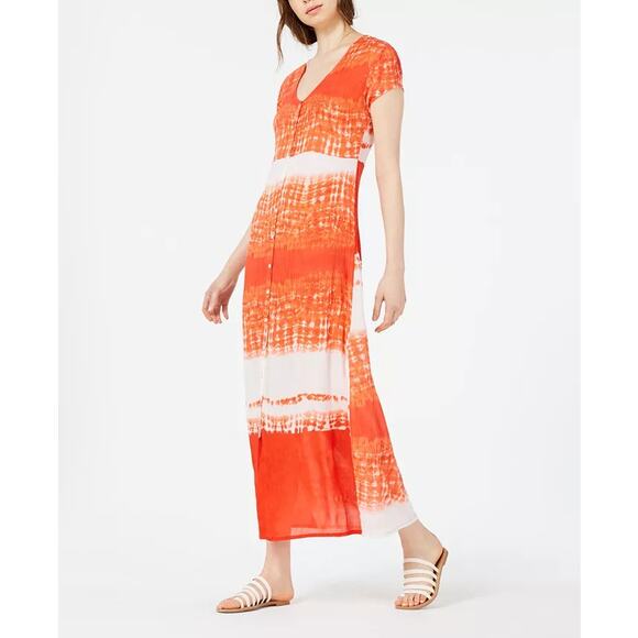 RAGA Tie Dye Button Down Maxi Dress Poppy Size Small New - Picture 9 of 9